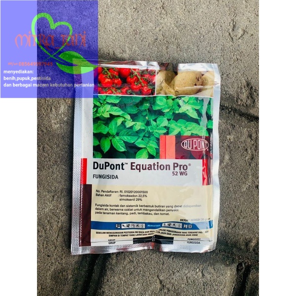 Fungisida simoksanil & famoksadon DUPONT EQUATION PRO 52WG isi 30gram dari DUPONT