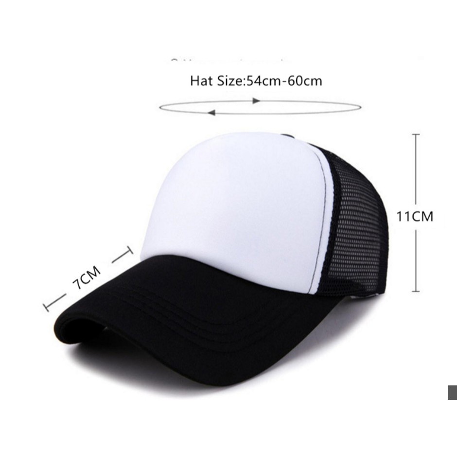 1 Topi Baseball Warna Solid Bahan Mesh Dapat Disesuaikan Gaya Hip Hop Untuk Unisex