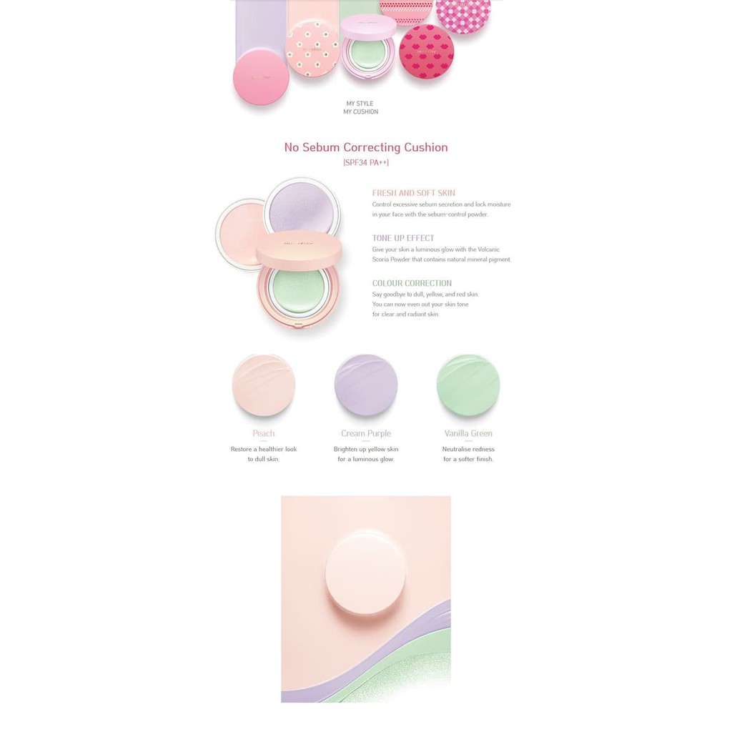 Innisfree No Sebum Correcting Cushion Refill