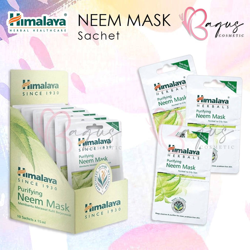 ⭐ BAGUS ⭐ HIMALAYA Neem Mask Sachet 2 X 8ml | Masker Wajah Kulit Berjerawat