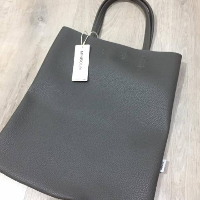 Tas Wanita Grey - Miniso Original Totebag