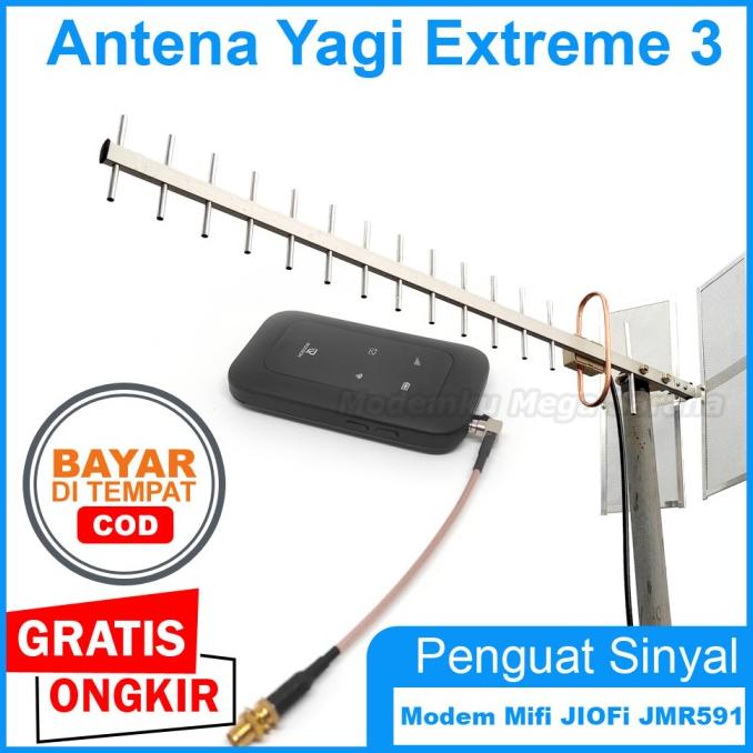 >>>>>] Antena Penguat Sinyal Modem Mifi JIOFi JMR591 4G Yagi Extreme 3
