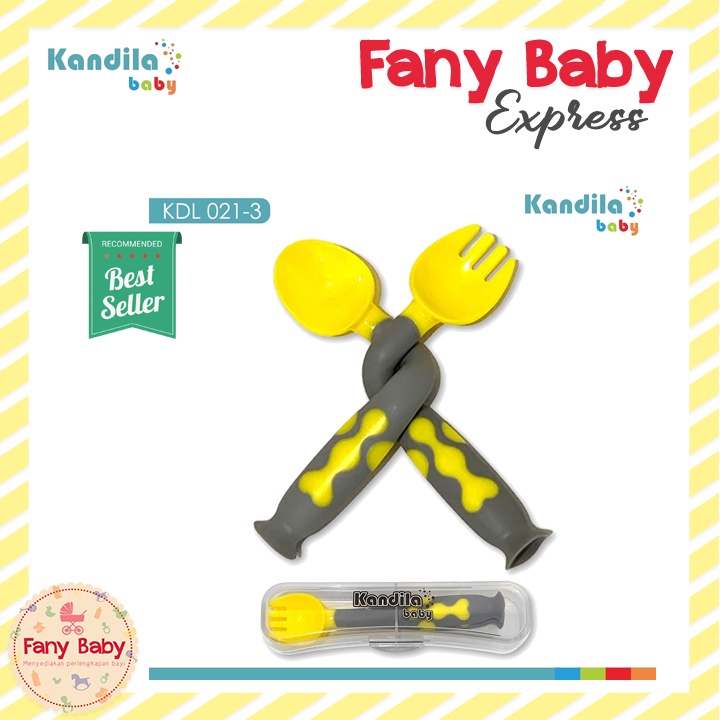 KANDILA TWISTING SPOON AND FORK WITH CASE / KDL021-3