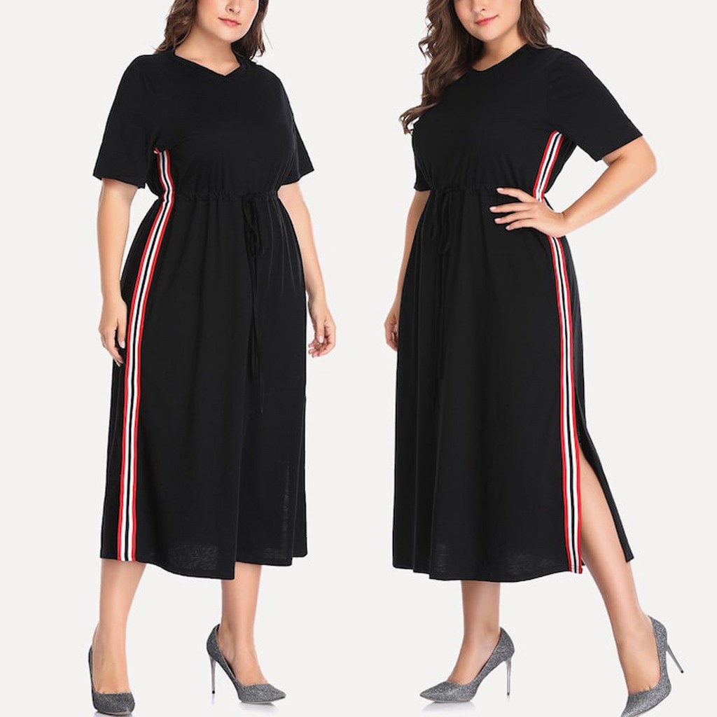 split sleeve dress plus size