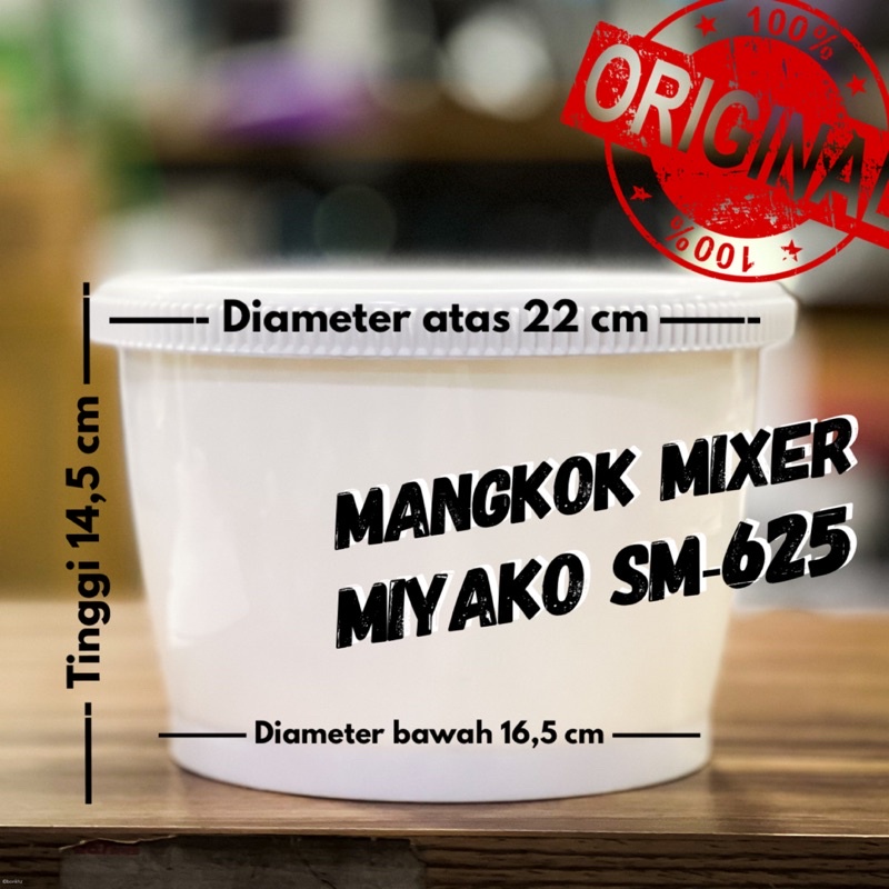 Baskom Mixer Miyako Original / Mangkok Mixer / Bowl Mixer / Tempat Mixer 625 ORIGINAL