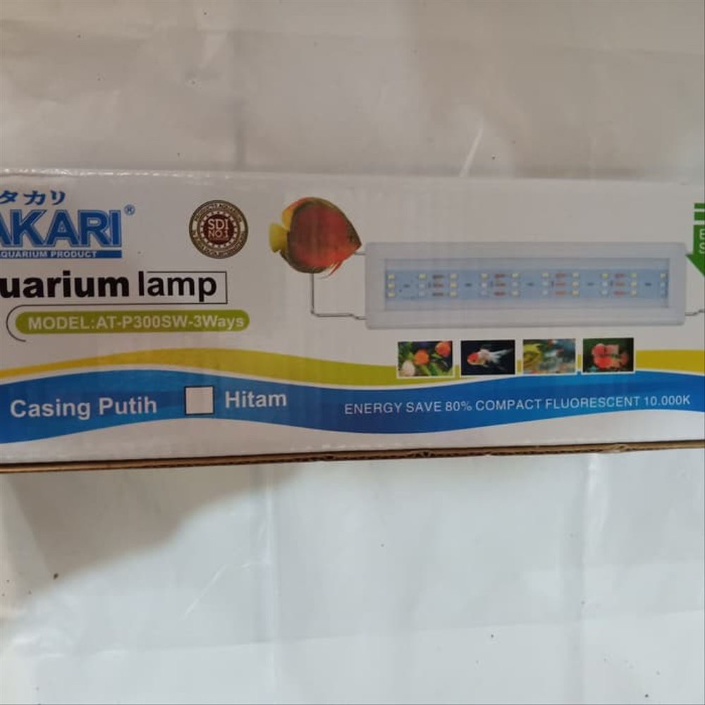 Aquarium Lampu Led TAKARI AT P 300 SW 3 WAYS 30 Cm 10 Watt