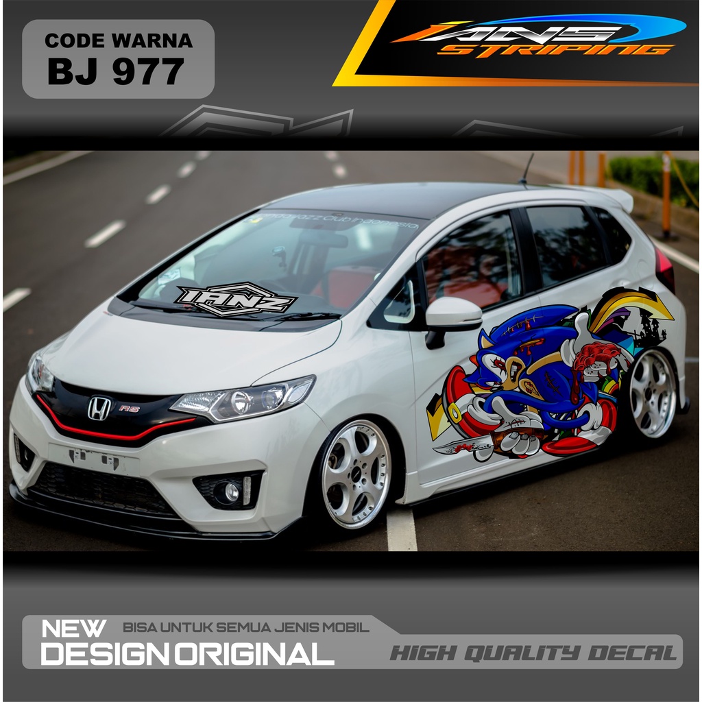 DECAL STIKER MOBIL JAZZ / STIKER MOBIL BRIO / DECAL STIKER MOBIL SWIFT / STIKER MOBIL TOYOTA  / STIKER YARIS AYLA