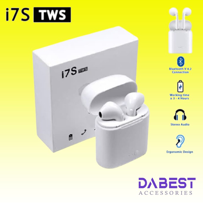 Headset - Earphone bluetooth i7S TWS 4.2 / i7s TWINS DOUBLE HEADSET