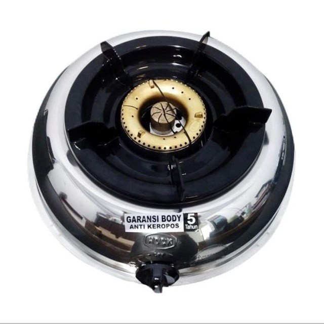 HOCK KOMPOR GAS SATU TUNGKU 100 MG / KOMPOR GAS 1 TUNGKU (STAINLESS STEEL) - ORIGINAL