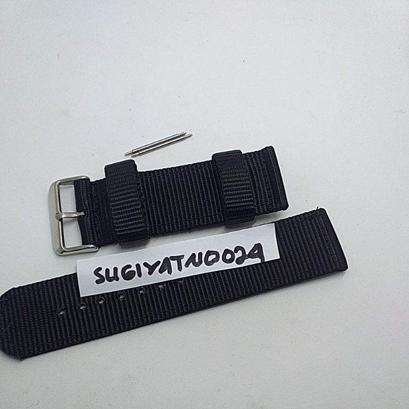 Jual TALI STRAP KANVAS NILON JAM SEIKO PROSPEK UKURAN 22 24MM STRAP