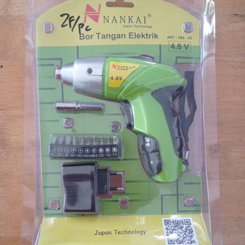 MESIN BOR TANGAN NANKAI ELETRIK -  BOR CORDLESS