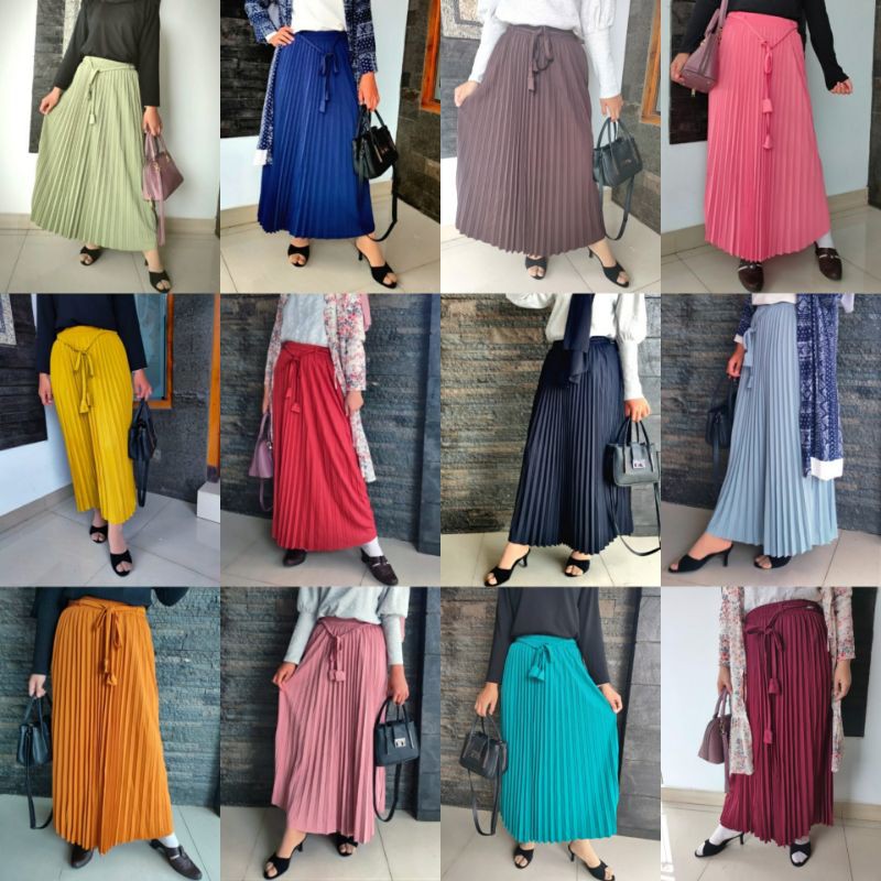 (COD) ROK PLISKET MQHIJAB (PILIH WARNA)