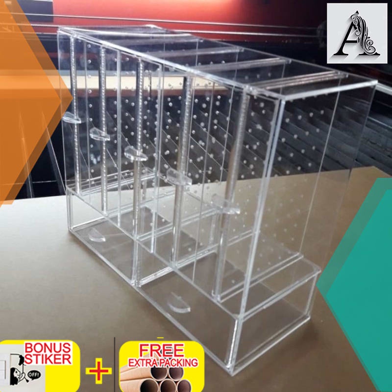 

Murah acrylic display anting/giwang tempat anting akrilik/jawelry drawer box