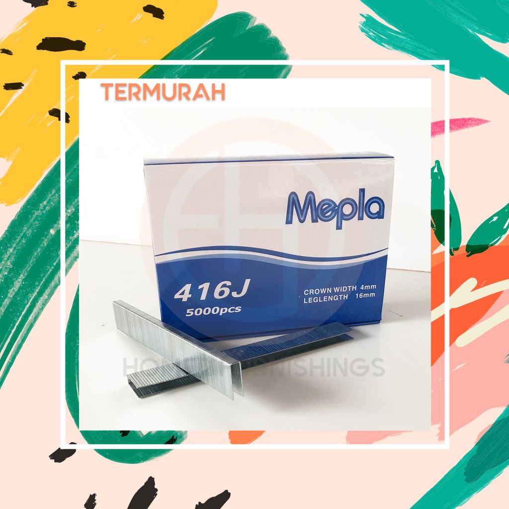 

PAKU TEMBAK 416 J / ISI STAPLES TEMBAK 416 J 5000PCS / STAPLES 416J