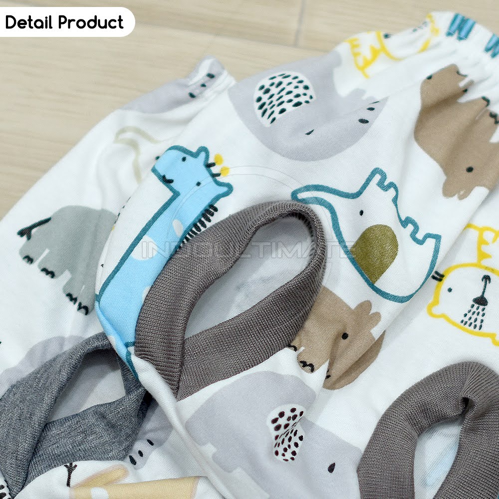 Setelan Baju + Celana Pendek Bayi (0-3 Bln) ZOO SERIES BABY LEON DS-113 Baju Bayi Baru Lahir Baju Tidur Bayi Baju Harian Bayi Atasan Kaos Bayi Pakaian Bayi Celana Pendek bayi Celana Bayi Baru Lahir Perlengkapan Bayi Baru lahir Newborn