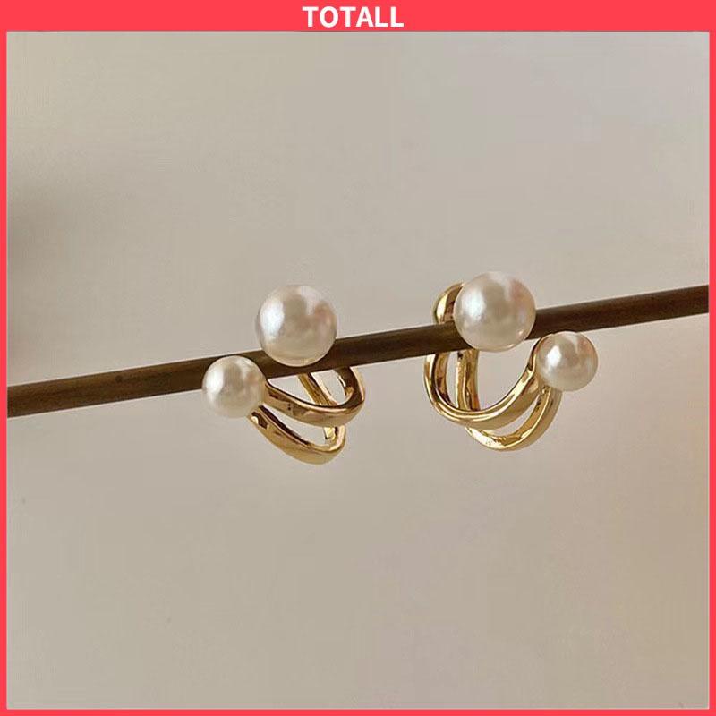 COD Pearl Trendy Niche Design Temperament Light Luxury High-end Earrings-Totall