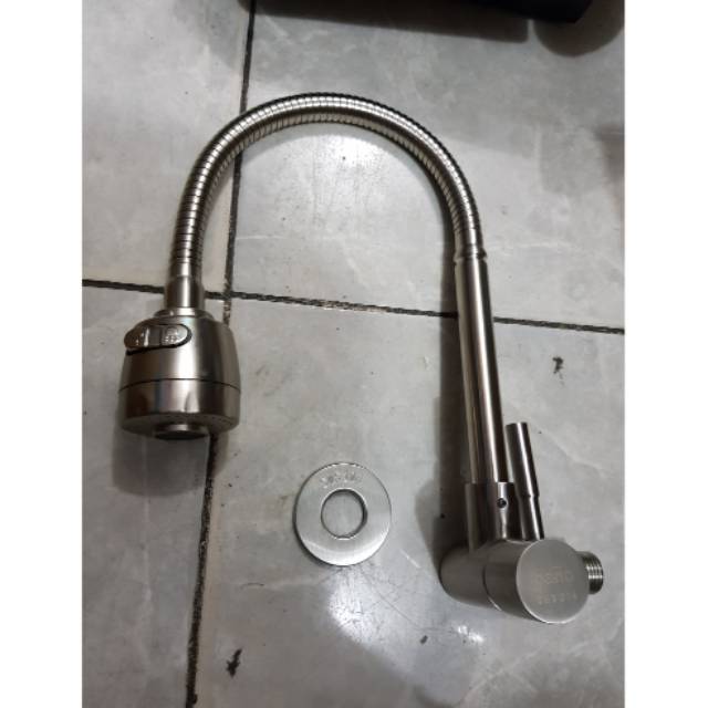 Keran angsa fleksibel stainless 304 anti karat