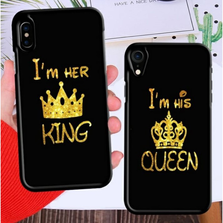 [P05] Fashion Case Couple King Queen For all Type