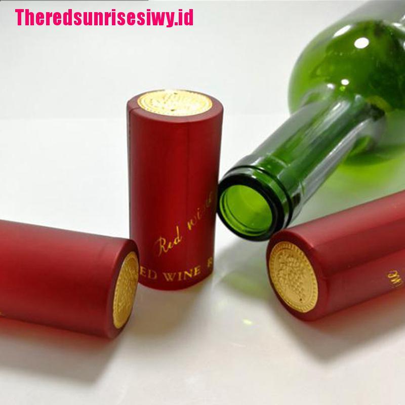 10 Pcs Tutup Botol Wine Bahan PVC Heat Shrink Untuk Bar