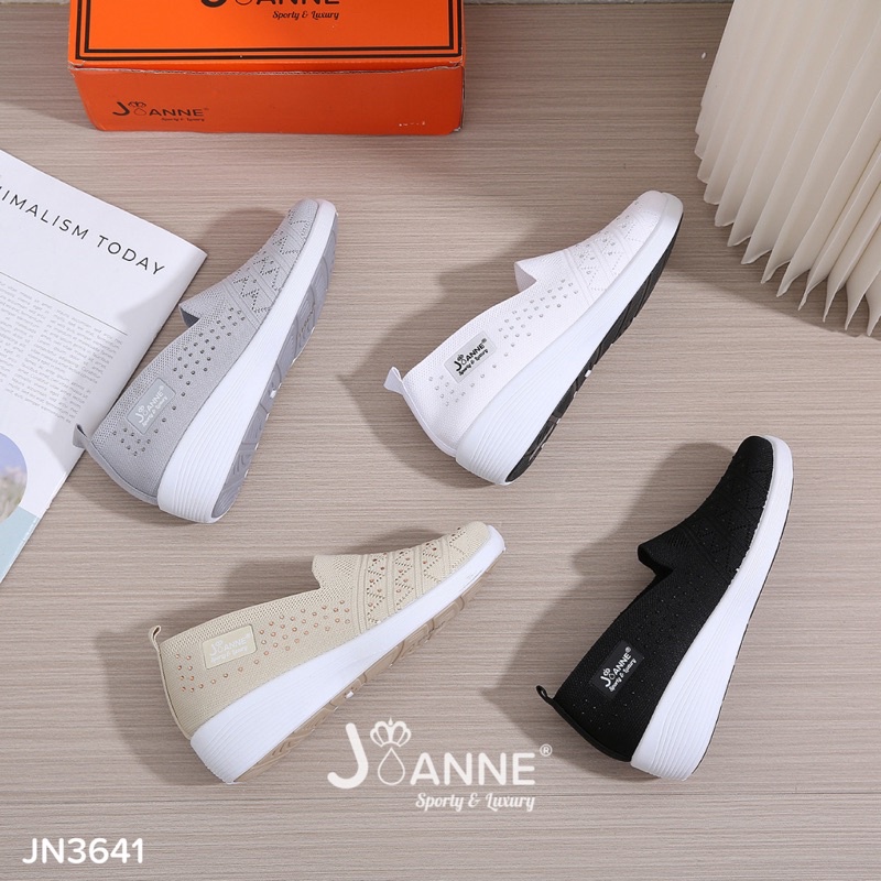 [ORIGINAL] JOANNE Highsole Slip On Shoes Sepatu Wanita #JN3641