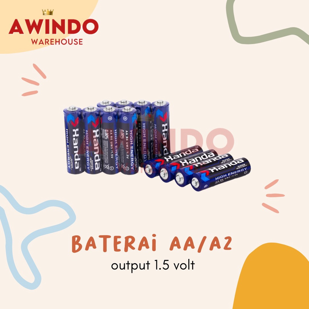 BATERAI AA - Batu Batre Batere Battery AA A2 Bukan ABC Energizer