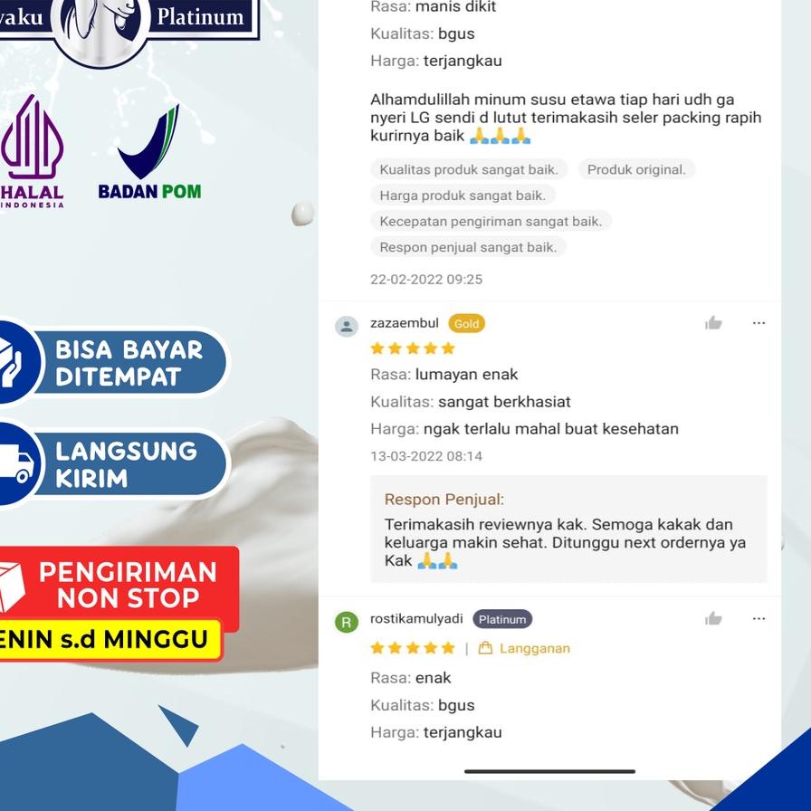 

⚡GROSIR⚡ PAKET 2 BOX ETAWAKU PLATINUM - Susu Kambing Etawa Bubuk Rendah Gula Dan Tinggi Kalsium termurah se indonesia