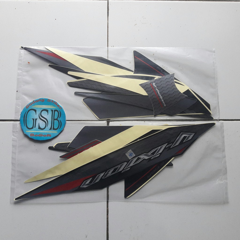 Stiker Motor Yamaha Vixion 2014 Hitam Shopee Indonesia