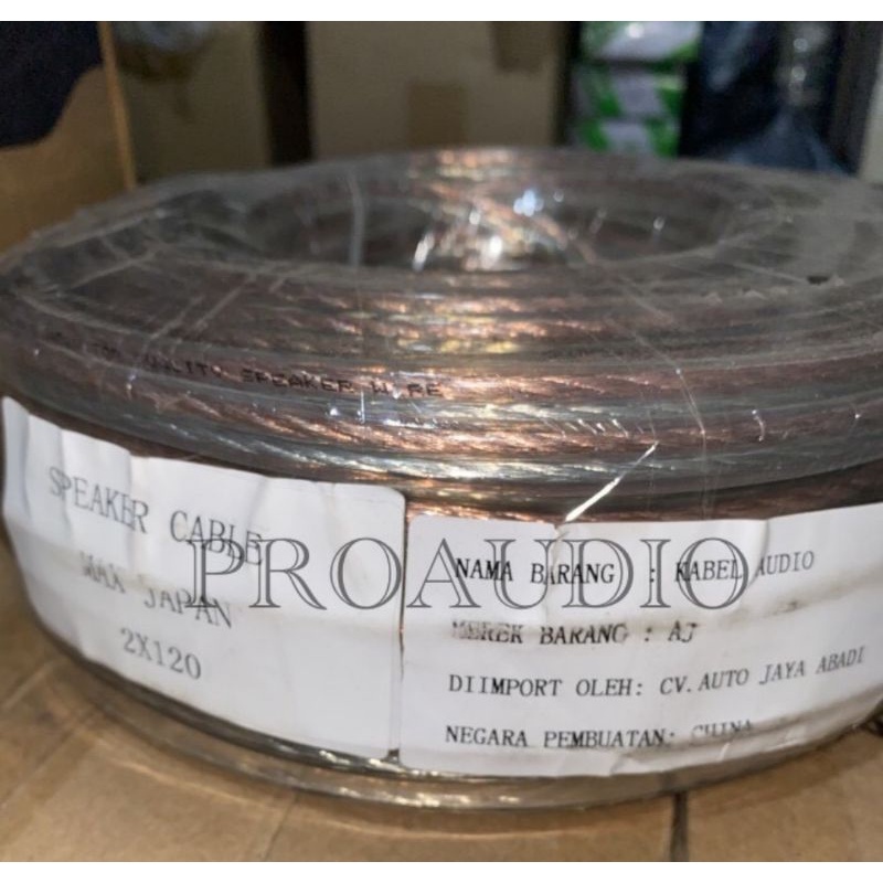 Kabel audio speaker AJ Max Japan  2 X 120