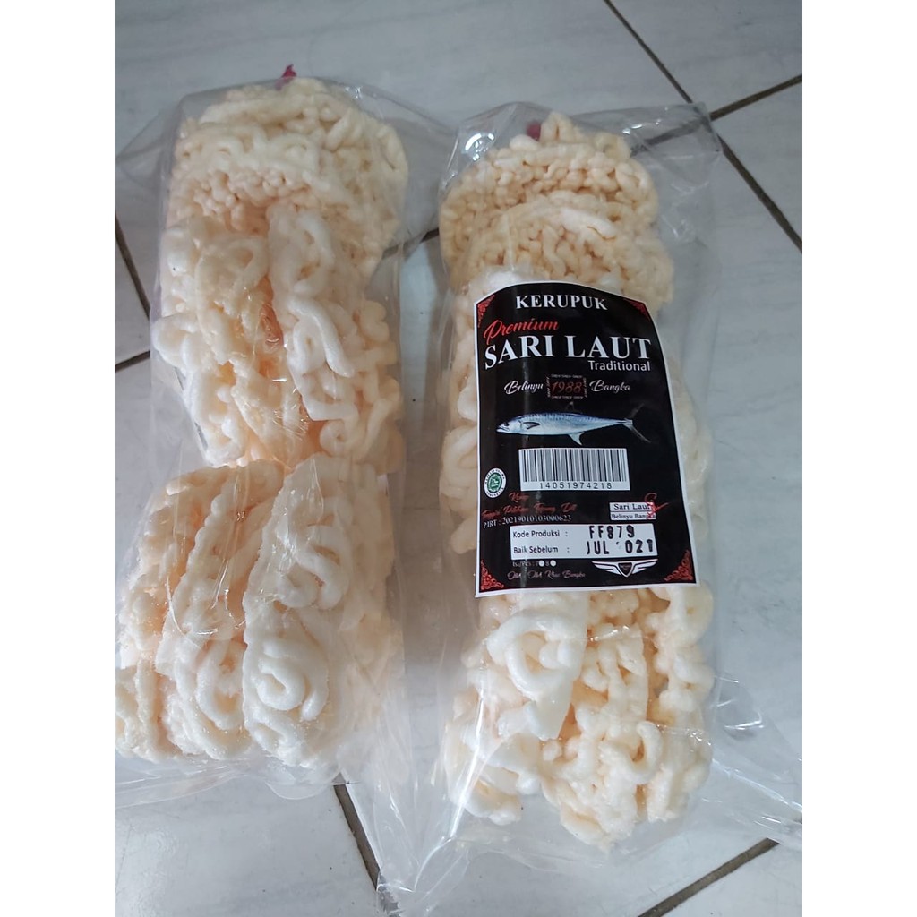 

Kerupuk - Keriting Ikan Tenggiri Sari Laut isi 8 Asli Bangka / Kerupuk Bangka