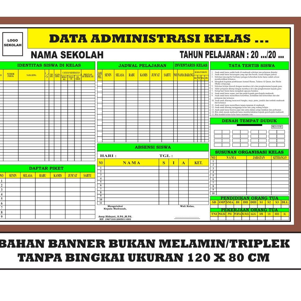 

Terlaris.. Papan Data Administrasi Kelas dan Bank Data Kelas Murah 46