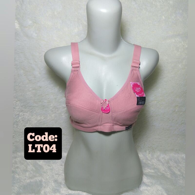 Sport Bra Lutty Kancing Tiga | BH Kait 3 Wanita Dewasa | Tanpa Busa Perempuan Pakaian Dalam | Sguna