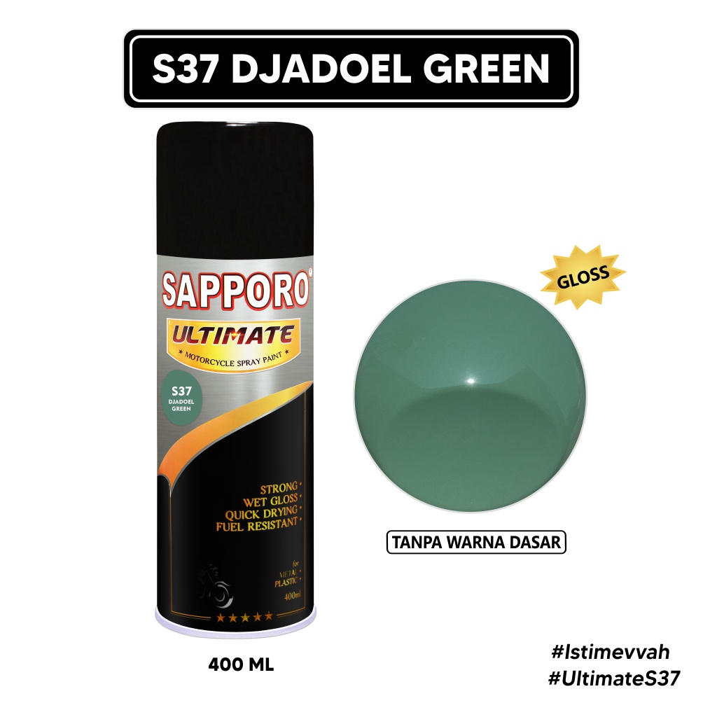 Sapporo Ultimate S37 Djadoel Green / Cat Spray Semprot Aerosol Terbaik