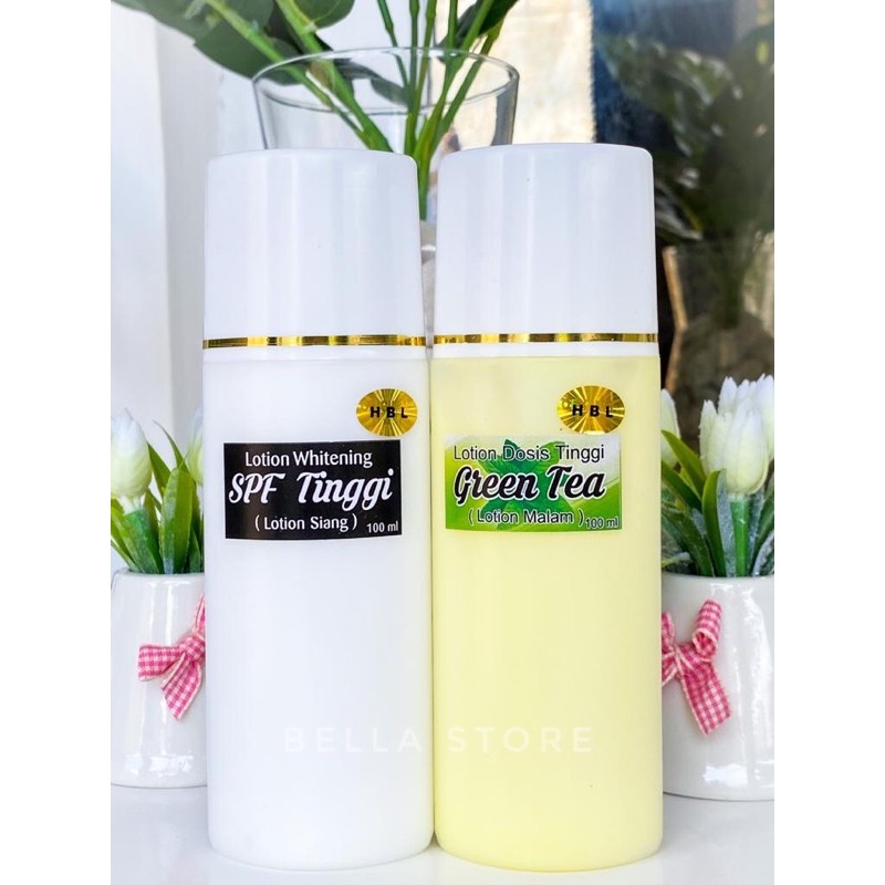 PAKET HBL GREENTEA DOSIS TINGGI / HB DOSTING / LOTION PEMUTIH DOSIS TINGGI (KUNING)