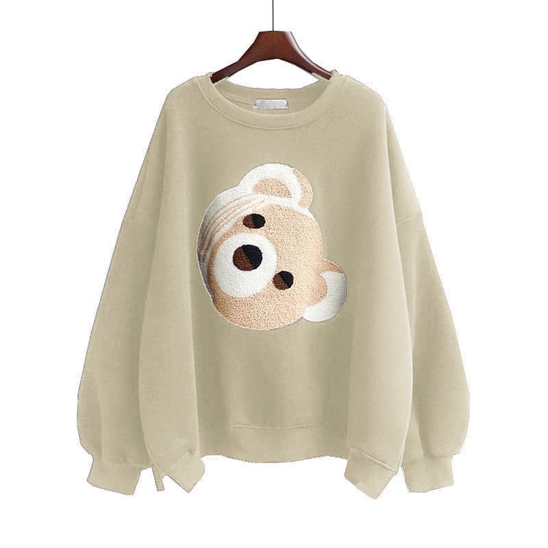 [CYC | COD] Outwear Bear Head Sweater | Fleece Hoodie Wanita Trendy Murah