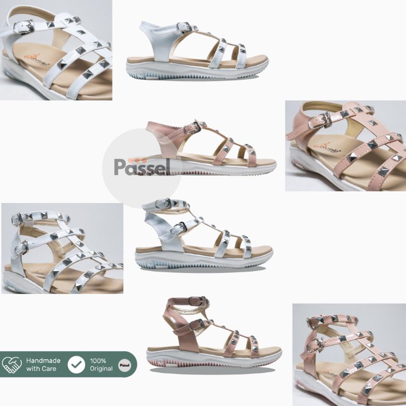 Donatello Sz. 26-30 / 31-35 Sepatu Sandal Gladiator Anak Perempuan Sintetis Kombinasi | AV12053 / AV12054