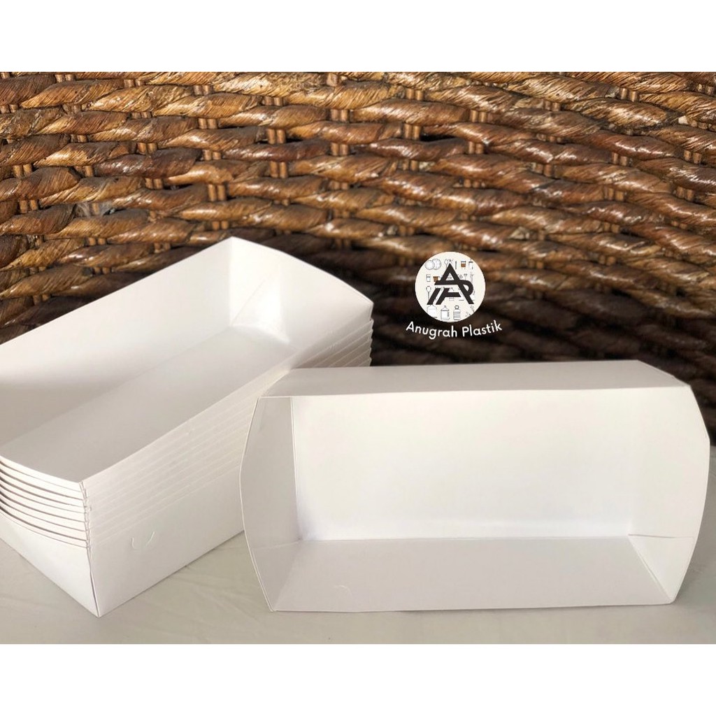 Tray lunch box / Paper lunch box tray tanpa tutup