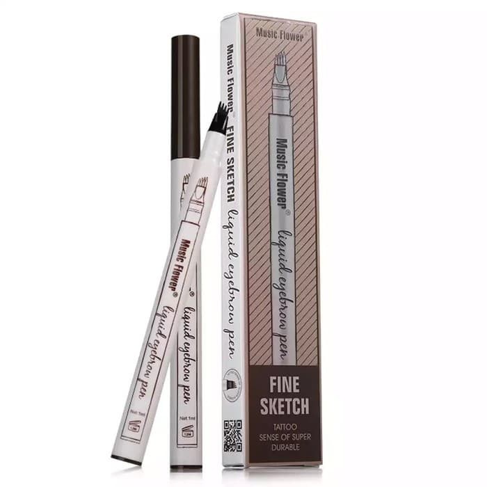 BIG SALER!! PENA / PENSIL ALIS 4 FORK TIP ORIGINAL EYEBROW TATTOO MAKEUP WATERPROOF COSMETIC