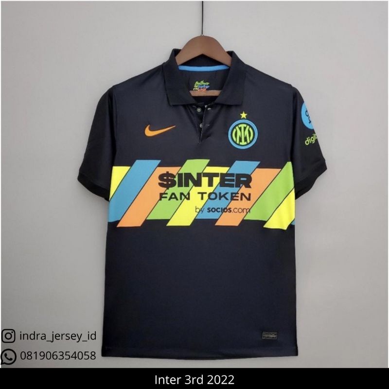 Jersey Bola Grade Ori High Quality Inter Milan 3rd 2022