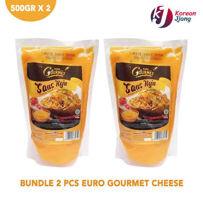 

SAUS-DRESSING- (BUNDLE 2PCS) EURO GOURMET CHEESE SAUCE 500GR - TOPPING SAUS KEJU -SAUS-DRESSING.