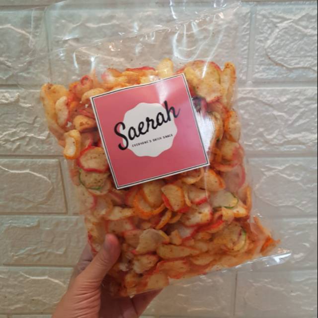 

Kerupuk Bawang Pedas Warna Warni 250 gram