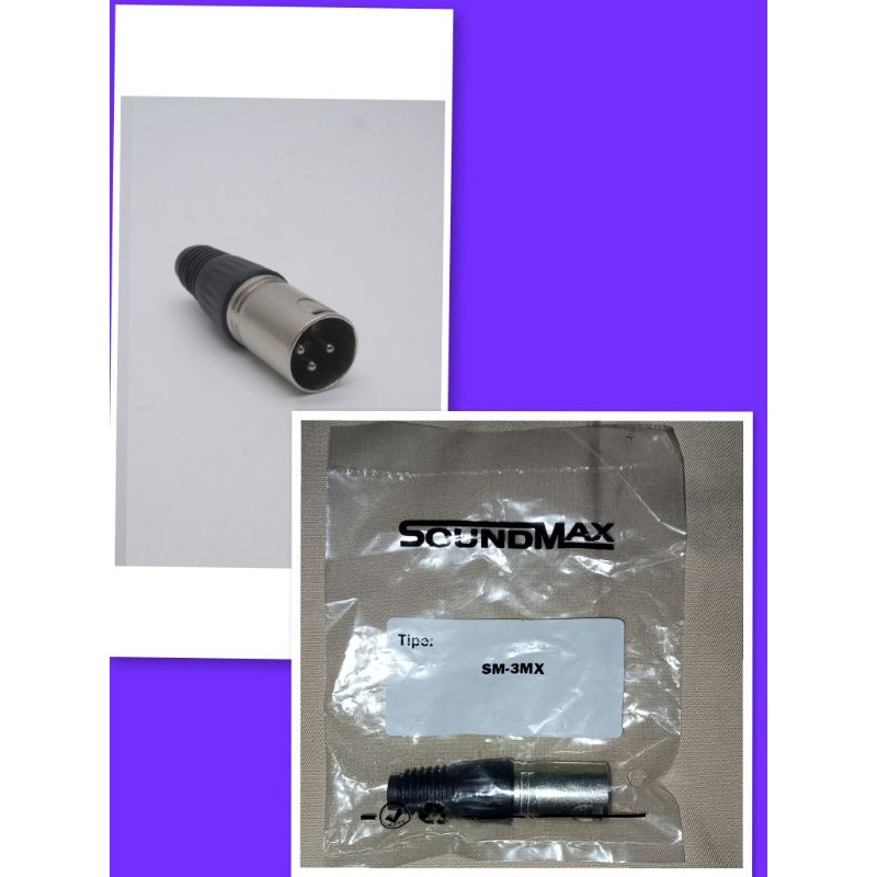 Jack mic Canon XLR Male Soundmax