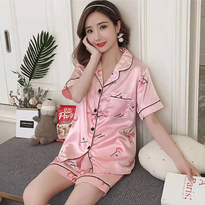 [COD] baju tidur wanita satin premium pendek