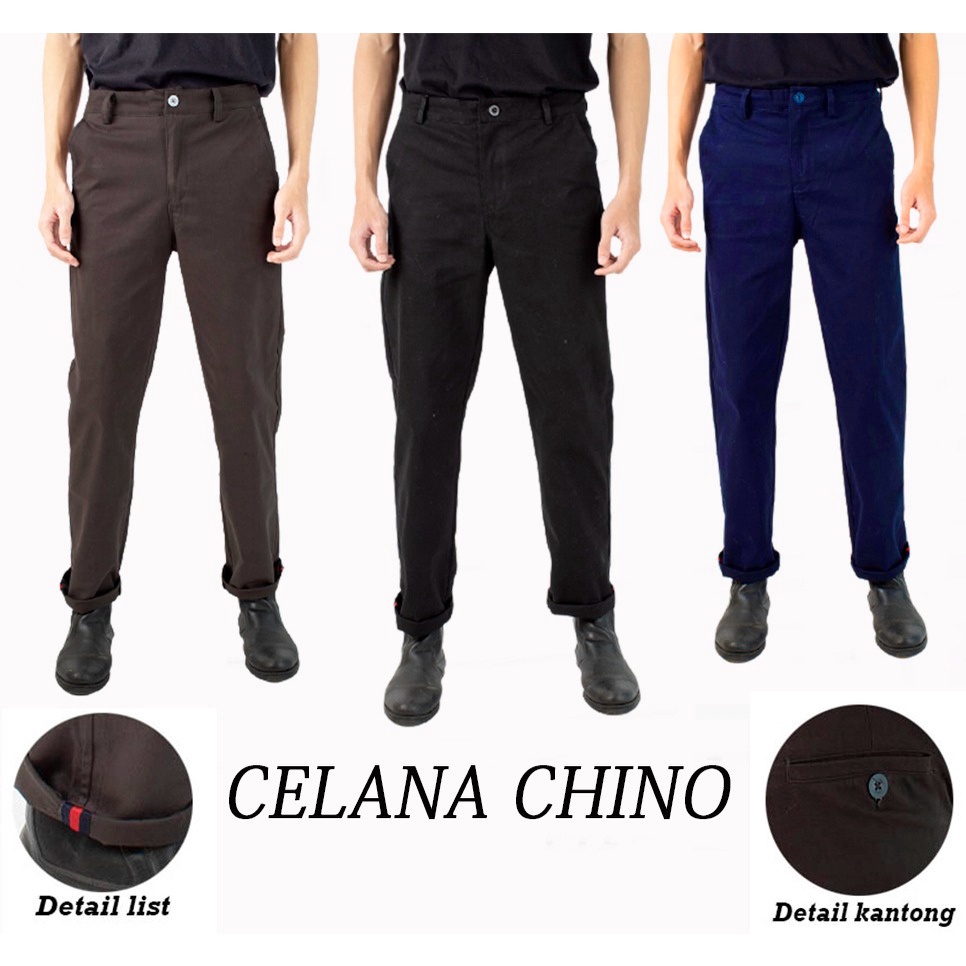 FORTGLASS Chino Pants Celana panjang Pria