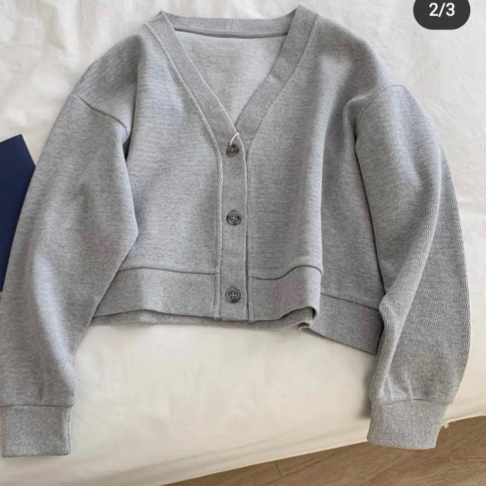 UNICO SWEATER KARDIGAN WANITA OVERSIZE KOREA  POLOS JUMBO CROP TEBAL IMPORT HOODIE SWETER TERBARU R1