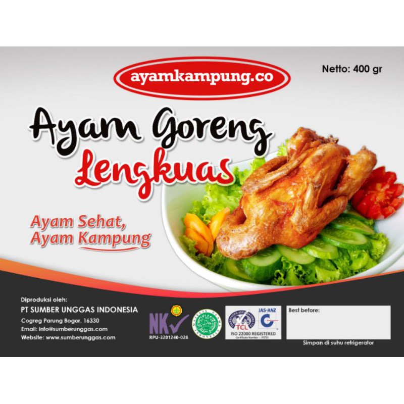 

Ayam kampung bumbu Frozen