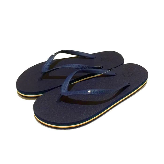 MURAH SENDAL / SANDAL SLOP PRIA CWO LEBARAN PUASA Panama / Jepit Wanita Navy W13 - Biru, 35 RAMADHAN