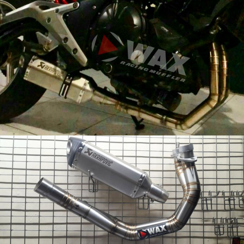KNALPOT AKRAPOVIC IMPORT FOR KAWASAKI ER6 ER6N ER6F FULL SYSTEM