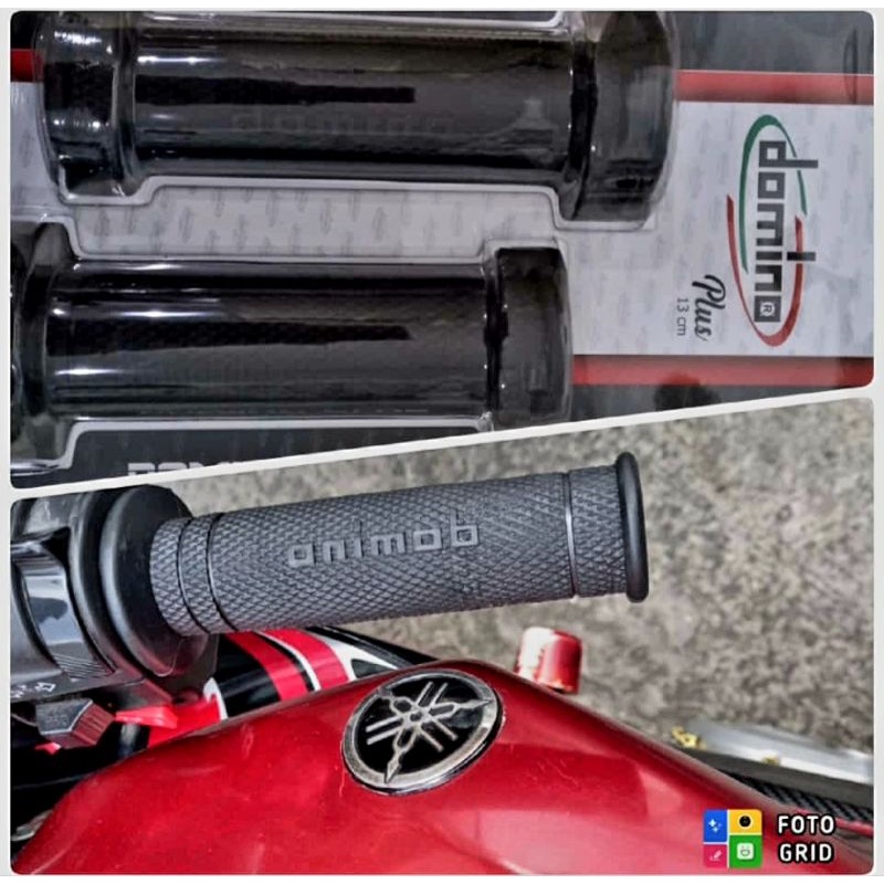 Handfat Stang motor gede Domino Long 13cm MOGE Grip stang motor laki Hangrip pegangan Gas motor gede vixion Tiger megapro Rxk Cb cbr ninja Byson 13cm