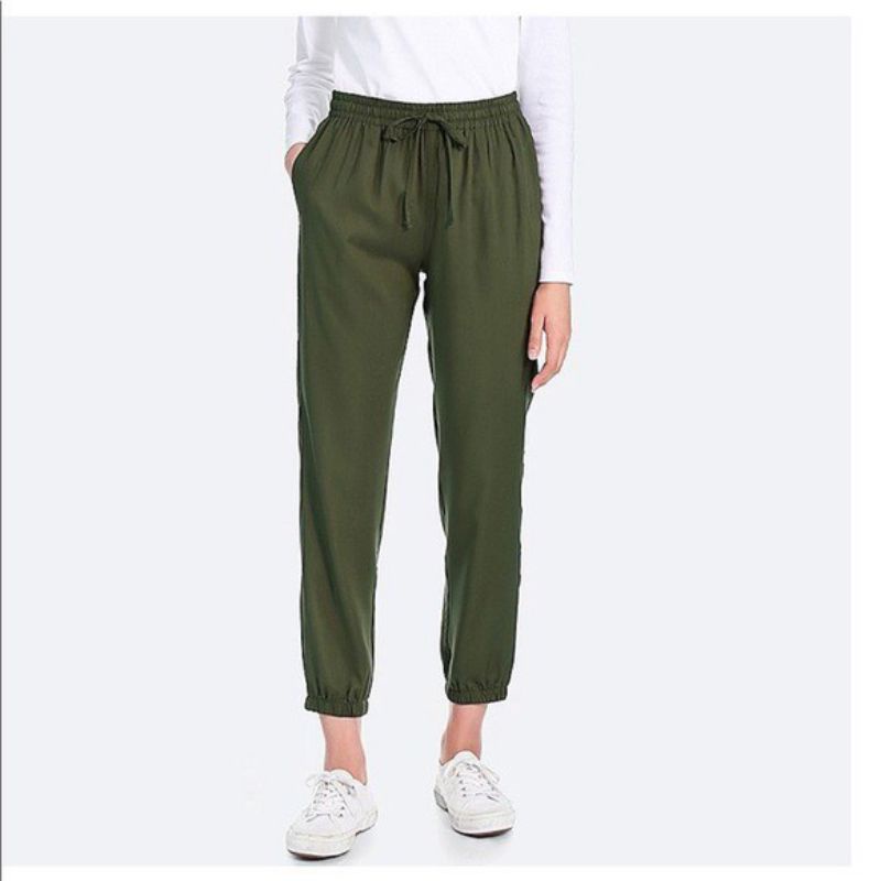 Celana Wanita Jogger UNIQLO // Celana Sehari-hari Original Branded