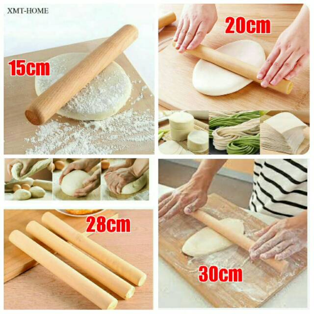 Jual Rolling Pin Kayu Alat Penggiling Adonan Kue Donat Shopee Indonesia